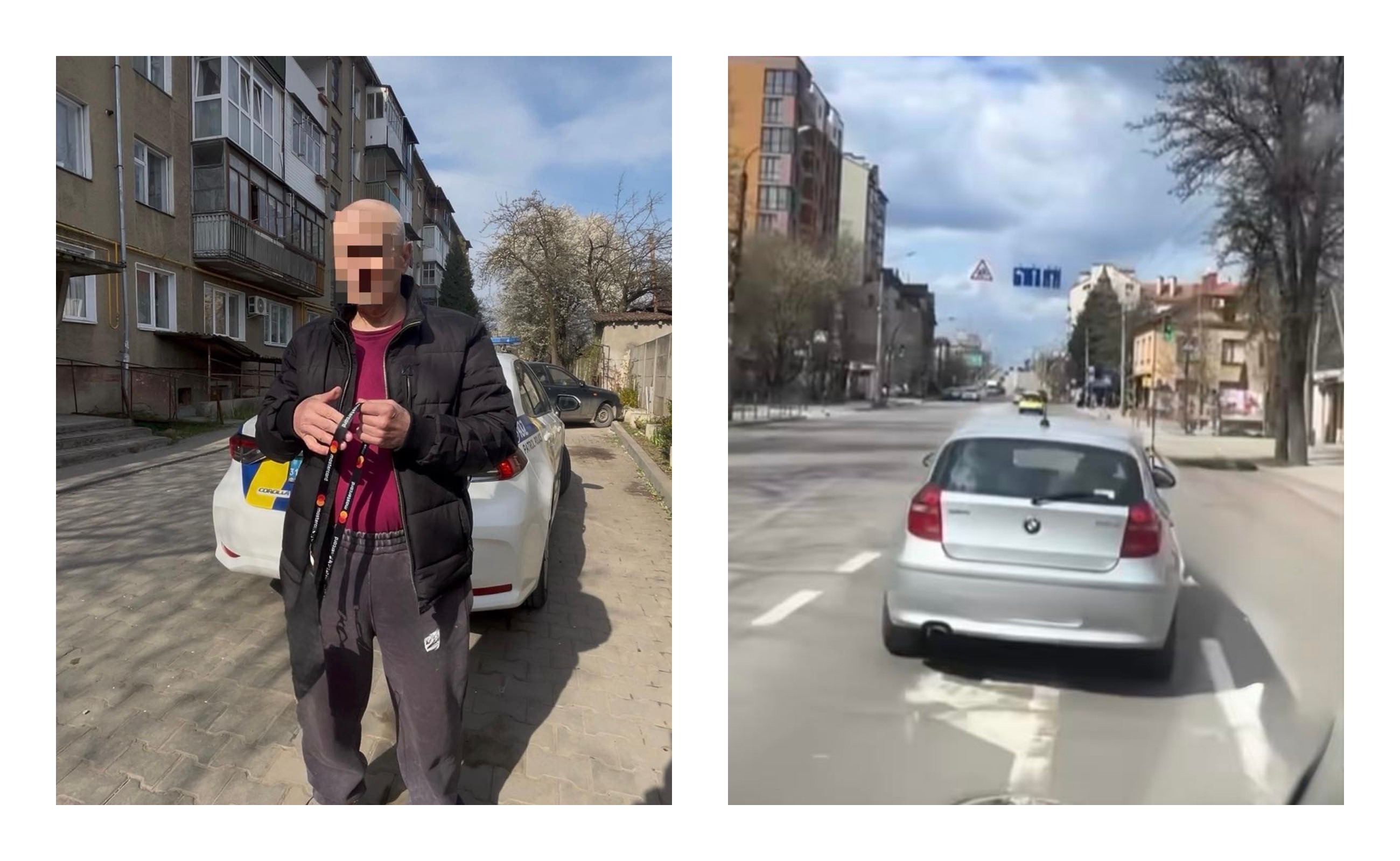 У Франківську оштрафували водія BMW, який не пропускав швидку